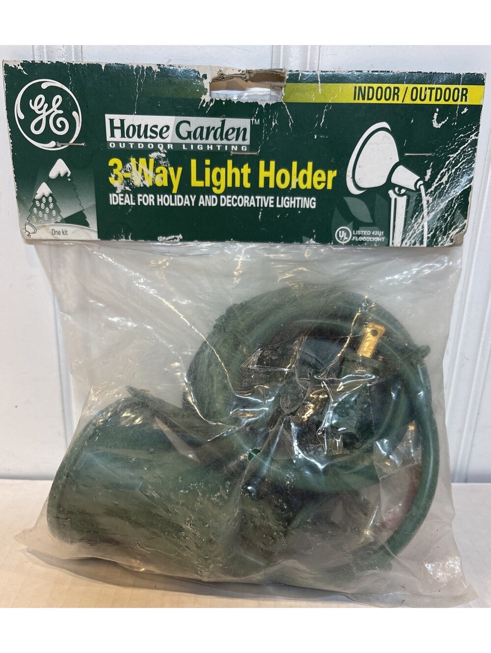 Brand New GE Indoor Outdoor House Garden 3-Way Spot Light Holder X-MAS #8834716